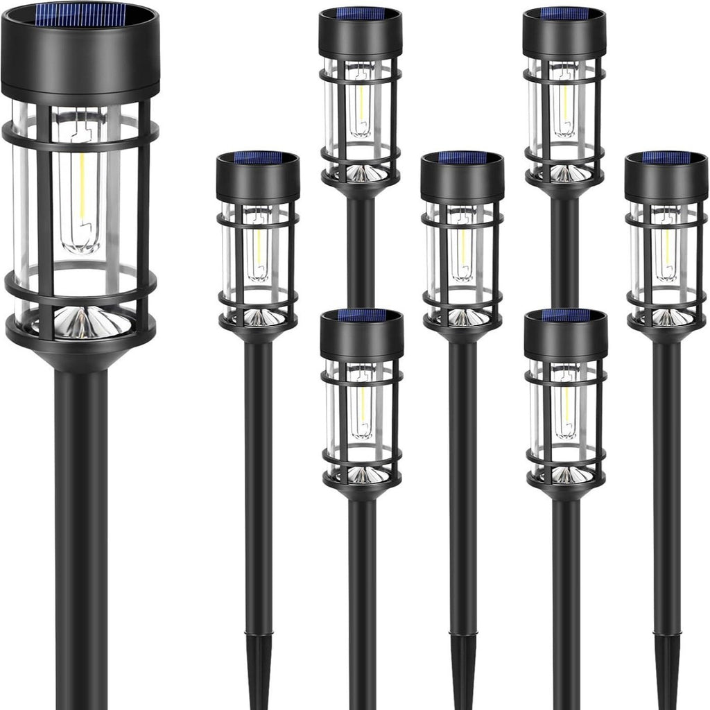 Solar Garden Path Light – Vintage Tungsten Glow Outdoor Stake Lamp