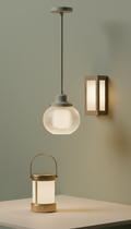 Frosted Glass Outdoor Pendant Light