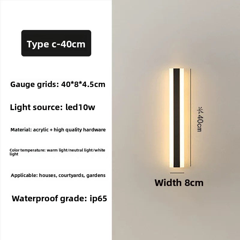 Waterproof Outdoor LED Wall Light for Exterior Illumination