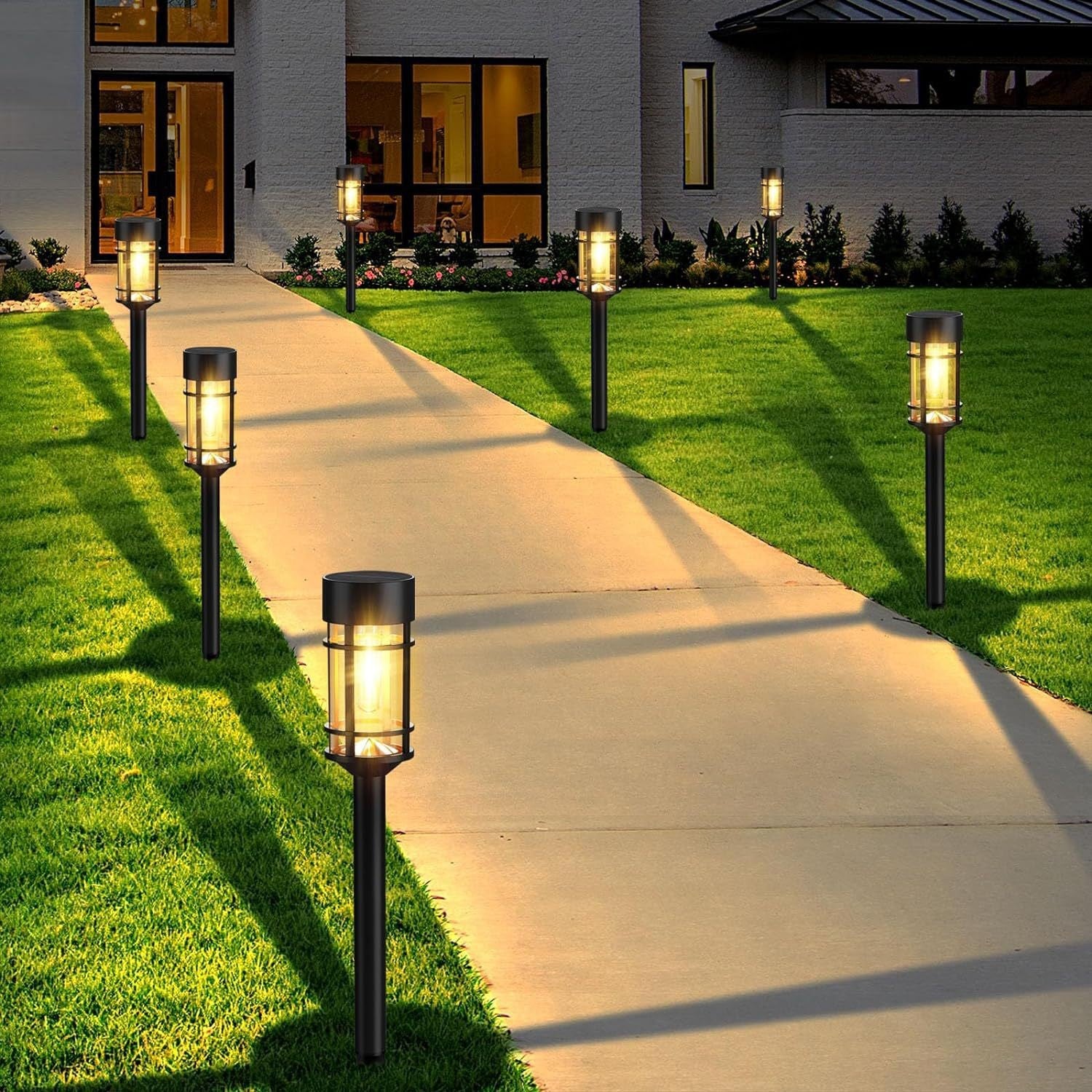 Solar Garden Path Light – Vintage Tungsten Glow Outdoor Stake Lamp