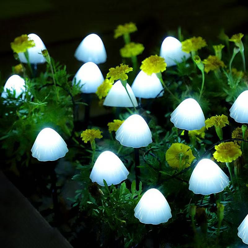 Solar Mushroom Garden Lights – Waterproof Outdoor String Lights for Patio & Pathway